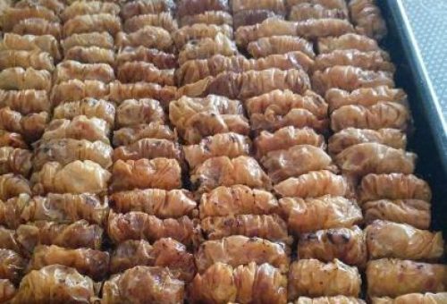 Çal Usulü Tatlı Baklava Yufkasiyla Burma Tatli Tarifi