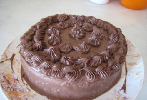 Tonya Usulü Tatlı Çikolatali Pasta Tarifi